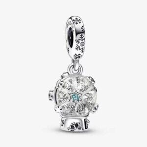 Pandora Snowflake Snow Globe Dangle Charm